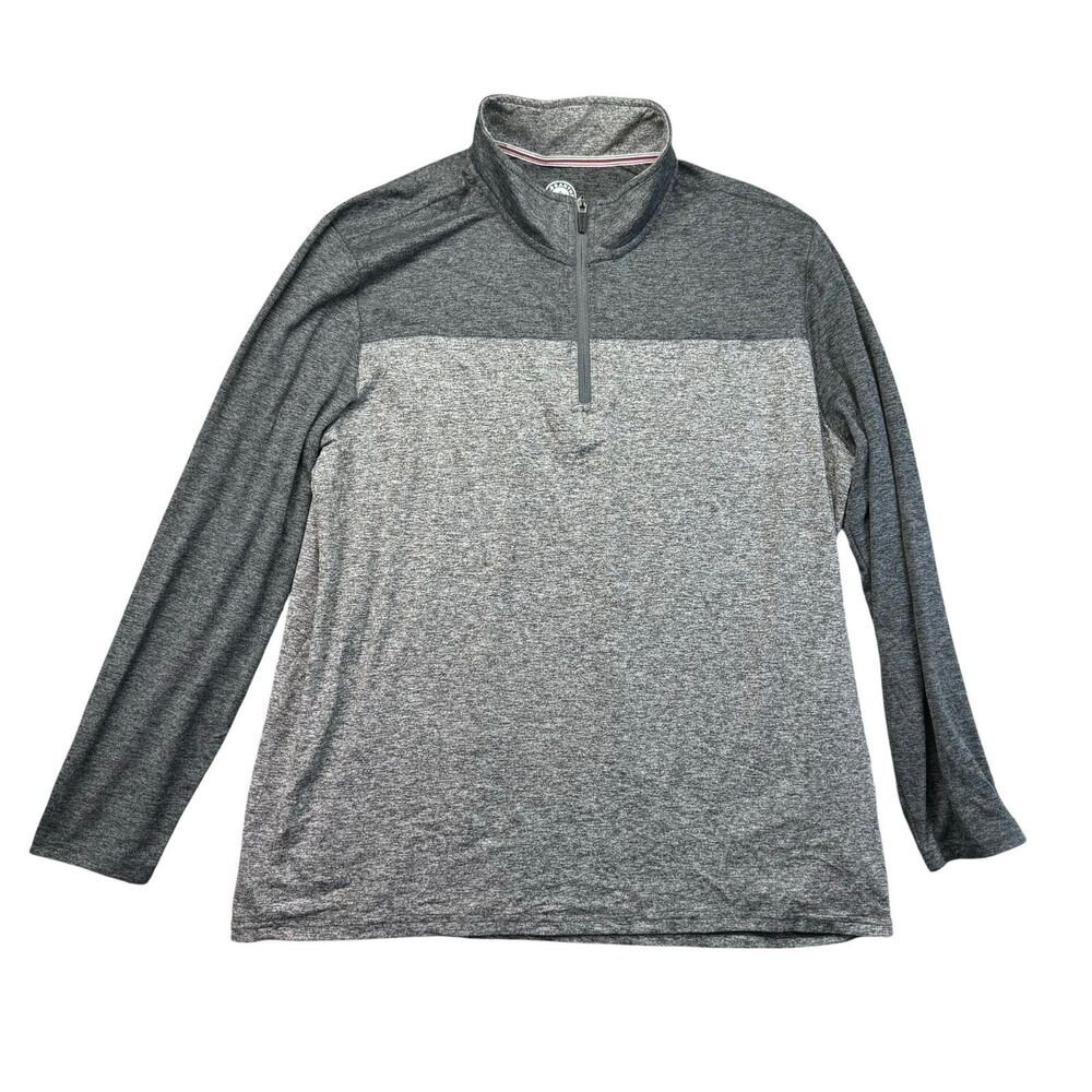 Flag & Anthem Pullover Men's Extra Large Gray Madeflex All Day Stretch 1/4 Zip